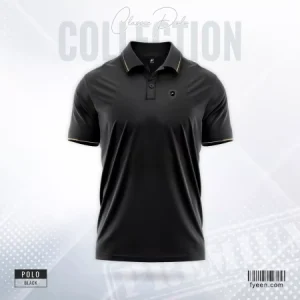 Solid Polo Shirt – Black