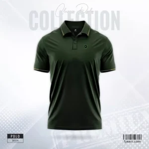 Solid Polo Shirt – Green