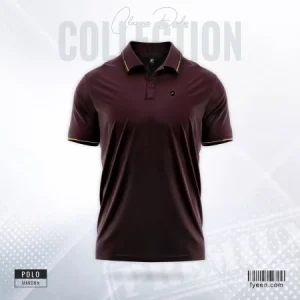 Solid Polo Shirt – Maroon