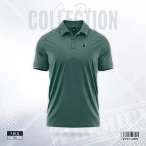 Solid Polo Shirt – Teal