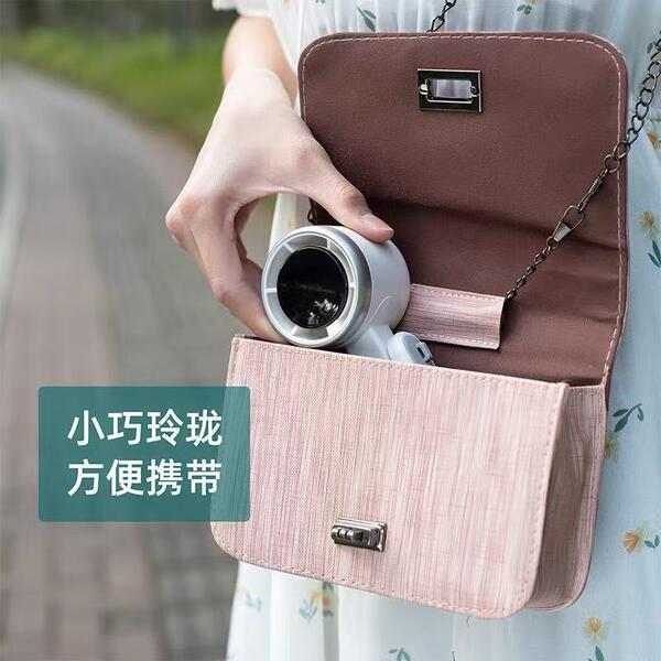 N607 Foldable Handheld Mini Fan - Neck-Hanging Turbo Fan - Image 2