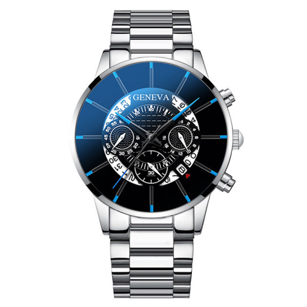 GENEVA Men's Steel Belt Quartz Watch - Fashion Calendar Watch - Image 15