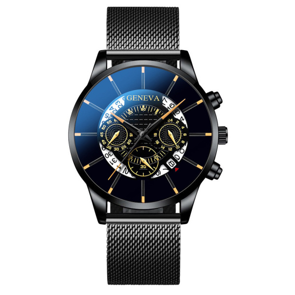 GENEVA Men's Steel Belt Quartz Watch - Fashion Calendar Watch - Image 16