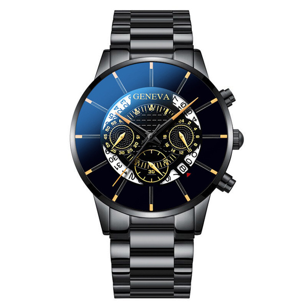 GENEVA Men's Steel Belt Quartz Watch - Fashion Calendar Watch - Image 22