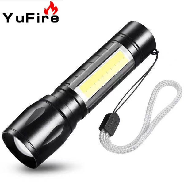 YUFIRE 511 Mini Telescopic Flashlight - COB Side Light, USB Rechargeable - Image 4