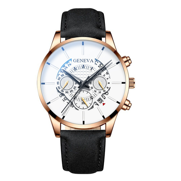 GENEVA Men's Steel Belt Quartz Watch - Fashion Calendar Watch - Image 27