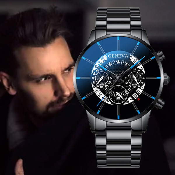 GENEVA Men's Steel Belt Quartz Watch - Fashion Calendar Watch - Image 28