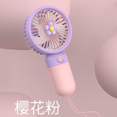 Mini Handheld Fan with Phone Holder - USB Rechargeable Silent Fan